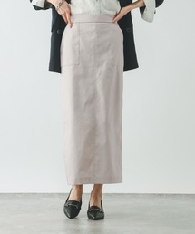 GLOBAL WORK | イージーケアリネンIラインスカート/636496(スカート)