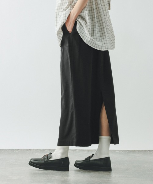 GLOBAL WORK（グローバルワーク）の「イージーケアリネンIラインスカート/636496（スカート・レディース・ブラック/グレー/ブラウン/グレイッシュベージュ・LARGE/MEDIUM）」の15枚目の写真