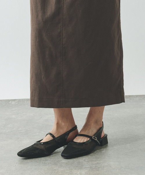 GLOBAL WORK（グローバルワーク）の「イージーケアリネンIラインスカート/636496（スカート・レディース・ブラック/グレー/ブラウン/グレイッシュベージュ・LARGE/MEDIUM）」の6枚目の写真