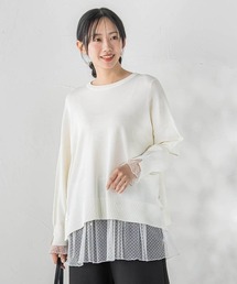 サイドボタンニット≪手洗い可能≫