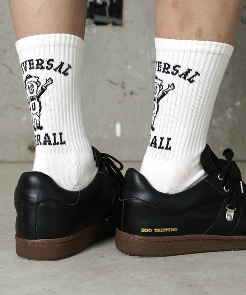 UNIVERSAL OVERALL（ユニバーサルオーバーオール）の「"07"≪UNIVERSAL OVERALL≫3足セット カレッジ & WINDY バックロゴ クルーソックス（ソックス/靴下・メンズ・その他1/ホワイト系・23cm～25cm/25cm～27cm）」の17枚目の写真