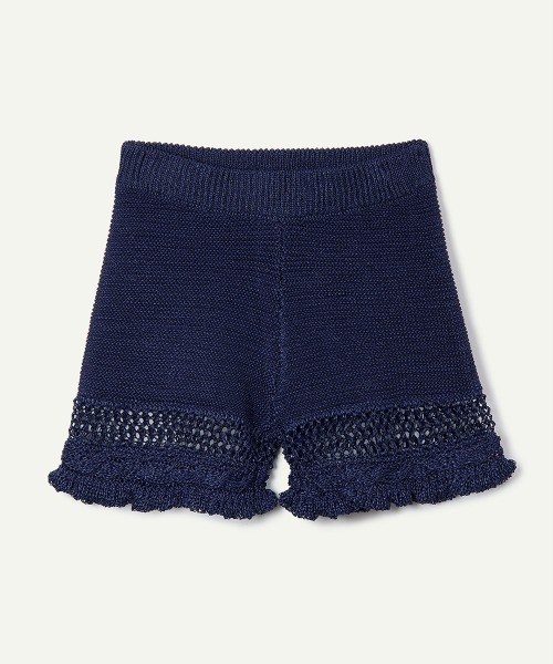 leinwande（ラインヴァンド）の「【leinwande】26SS新作 Ruffle Crochet Shorts（その他パンツ・レディース・ネイビー系/ホワイト/ブラック・ONE SIZE）」の3枚目の写真