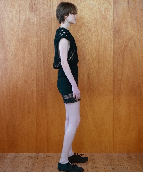 leinwande（ラインヴァンド）の「【leinwande】26SS新作 Ruffle Crochet Shorts（その他パンツ・レディース・ネイビー系/ホワイト/ブラック・ONE SIZE）」の10枚目の写真