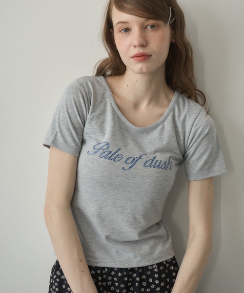 Birthday room(バースデイルーム)の「カップ付きロゴT/Logo T-shirt with built-in cups(Tシャツ/カットソー・レディース・サックスブルー/グレー・FREE)」の5枚目の写真