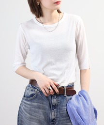 ロングTシャツ 半端袖