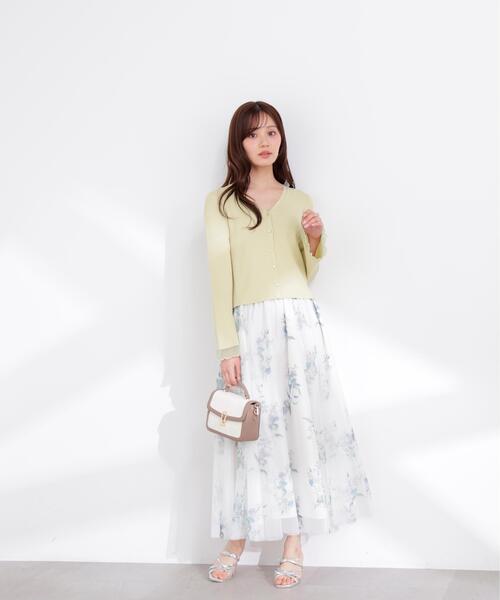PROPORTION BODY DRESSING（プロポーションボディドレッシング）の「【加藤栞さん着用】花柄チュールスカート / 1216120401（スカート・レディース・ブルー/ネイビー/ピンク・SMALL/P/S/MEDIUM）」の13枚目の写真