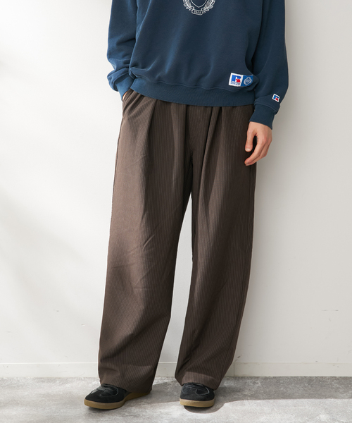 B.C STOCK（ベーセーストック）の「オーバースリーピングパンツ ストライプアソート（その他パンツ・メンズ・ベージュ/ネイビー/チャコールグレー/ブラウン/ブラック・FREE）」の4枚目の写真