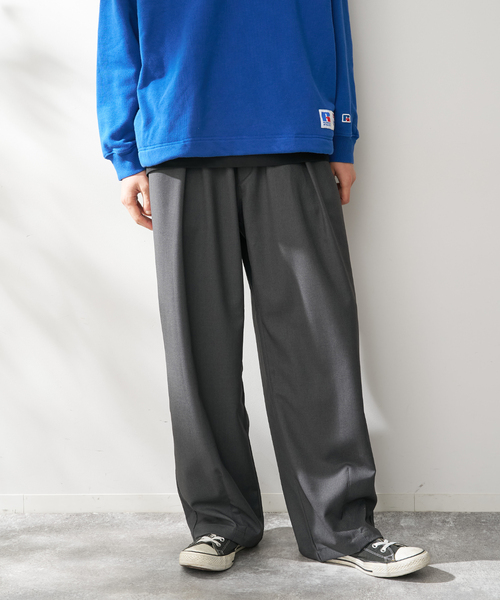 B.C STOCK（ベーセーストック）の「オーバースリーピングパンツ ストライプアソート（その他パンツ・メンズ・ベージュ/ネイビー/チャコールグレー/ブラウン/ブラック・FREE）」の6枚目の写真