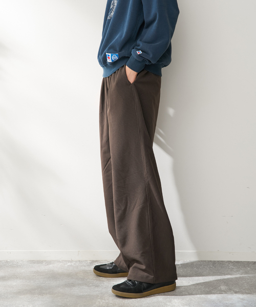 B.C STOCK（ベーセーストック）の「オーバースリーピングパンツ ストライプアソート（その他パンツ・メンズ・ベージュ/ネイビー/チャコールグレー/ブラウン/ブラック・FREE）」の11枚目の写真