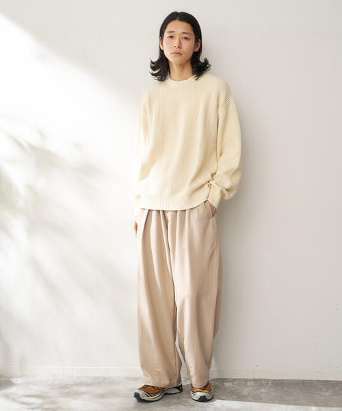 B.C STOCK（ベーセーストック）の「オーバースリーピングパンツ ストライプアソート（その他パンツ・メンズ・ベージュ/ネイビー/チャコールグレー/ブラウン/ブラック・FREE）」の13枚目の写真