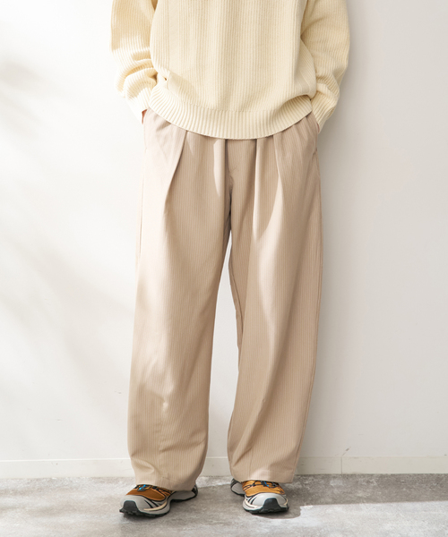 B.C STOCK（ベーセーストック）の「オーバースリーピングパンツ ストライプアソート（その他パンツ・メンズ・ベージュ/ネイビー/チャコールグレー/ブラウン/ブラック・FREE）」の14枚目の写真