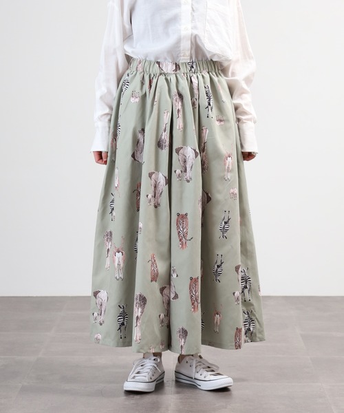 BARNDOOR(バーンドア)の「ピーチスキンおしり総柄キュロット 26SS(その他パンツ・レディース・ネイビー/アイボリー/カーキ・FREE)」の15枚目の写真