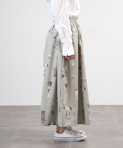 BARNDOOR(バーンドア)の「ピーチスキンおしり総柄キュロット 26SS(その他パンツ・レディース・ネイビー/アイボリー/カーキ・FREE)」の16枚目の写真
