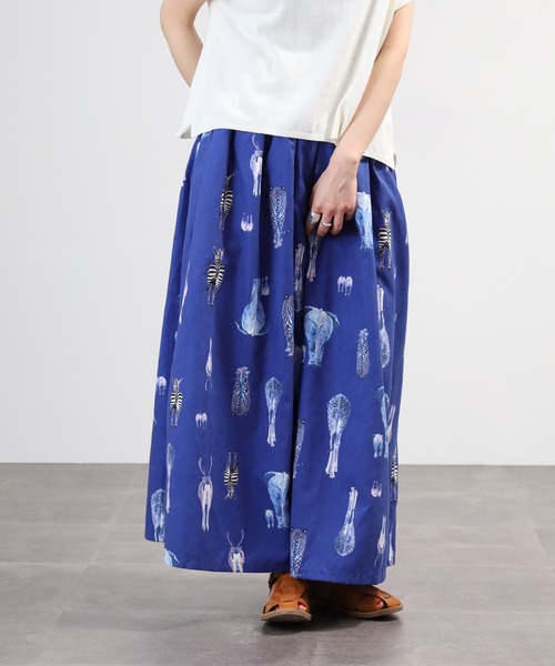 BARNDOOR(バーンドア)の「ピーチスキンおしり総柄キュロット 26SS(その他パンツ・レディース・ネイビー/アイボリー/カーキ・FREE)」の9枚目の写真