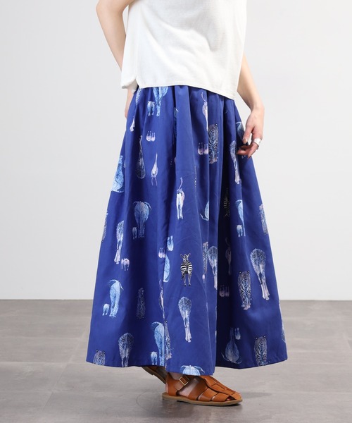 BARNDOOR(バーンドア)の「ピーチスキンおしり総柄キュロット 26SS(その他パンツ・レディース・ネイビー/アイボリー/カーキ・FREE)」の10枚目の写真