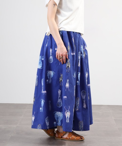 BARNDOOR(バーンドア)の「ピーチスキンおしり総柄キュロット 26SS(その他パンツ・レディース・ネイビー/アイボリー/カーキ・FREE)」の11枚目の写真