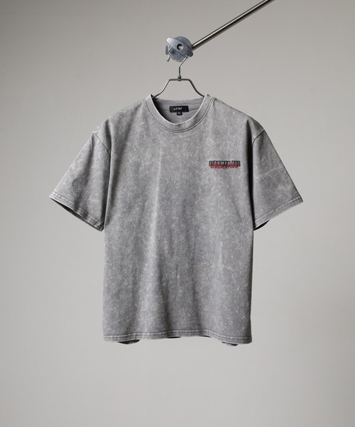 RE730（アールイーセブンサーティー）の「RE730 古着風ビンテージ半袖Tシャツ　ホットフィックスロゴ（Tシャツ/カットソー・メンズ・ブラック/グレー・M/L）」の10枚目の写真