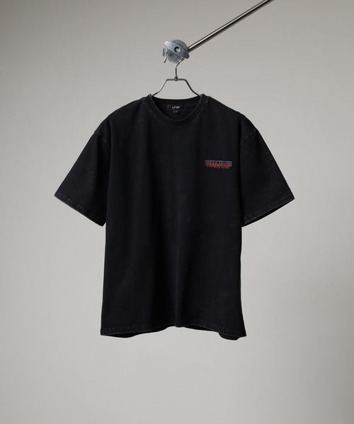 RE730（アールイーセブンサーティー）の「RE730 古着風ビンテージ半袖Tシャツ　ホットフィックスロゴ（Tシャツ/カットソー・メンズ・ブラック/グレー・M/L）」の8枚目の写真