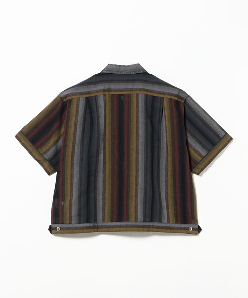 BEAMS PLUS(ビームスプラス)の「Cabana Boy-SHT Ombre Stripe(シャツ/ブラウス・メンズ・ブラック/オリーブ・LARGE/X-LARGE/SMALL/MEDIUM)」の6枚目の写真