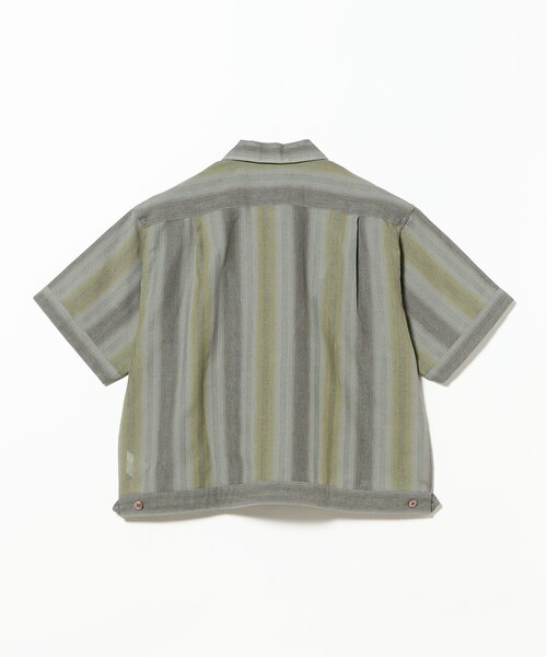 BEAMS PLUS(ビームスプラス)の「Cabana Boy-SHT Ombre Stripe(シャツ/ブラウス・メンズ・ブラック/オリーブ・LARGE/X-LARGE/SMALL/MEDIUM)」の13枚目の写真