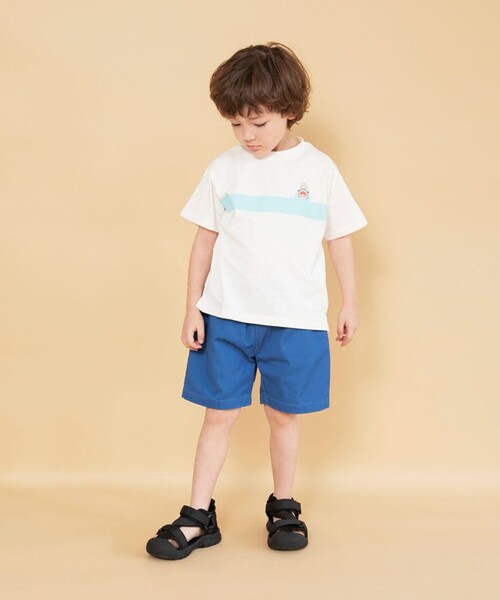 BRANSHES（ブランシェス）の「【WEB限定】カラバリアソート半袖Tシャツ（Tシャツ/カットソー・キッズ・マスタード/ブラウン/イエロー/ブルー/杢グレー/オフホワイト・130/90/100/140/150/120/110）」の14枚目の写真