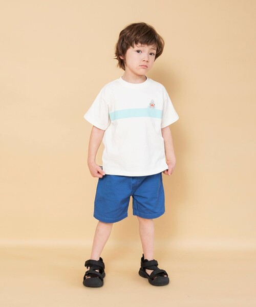 BRANSHES（ブランシェス）の「【WEB限定】カラバリアソート半袖Tシャツ（Tシャツ/カットソー・キッズ・マスタード/ブラウン/イエロー/ブルー/杢グレー/オフホワイト・130/90/100/140/150/120/110）」の15枚目の写真