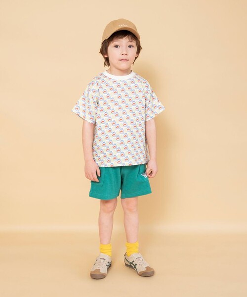 BRANSHES（ブランシェス）の「【WEB限定】カラバリアソート半袖Tシャツ（Tシャツ/カットソー・キッズ・マスタード/ブラウン/イエロー/ブルー/杢グレー/オフホワイト・130/90/100/140/150/120/110）」の22枚目の写真