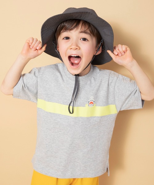 BRANSHES（ブランシェス）の「【WEB限定】カラバリアソート半袖Tシャツ（Tシャツ/カットソー・キッズ・マスタード/ブラウン/イエロー/ブルー/杢グレー/オフホワイト・130/90/100/140/150/120/110）」の3枚目の写真