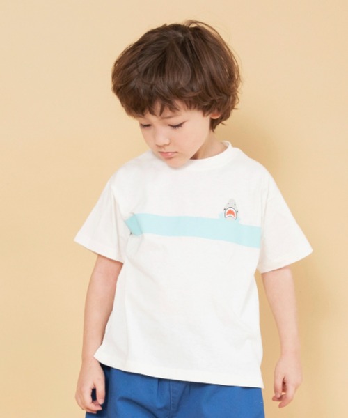 BRANSHES（ブランシェス）の「【WEB限定】カラバリアソート半袖Tシャツ（Tシャツ/カットソー・キッズ・マスタード/ブラウン/イエロー/ブルー/杢グレー/オフホワイト・130/90/100/140/150/120/110）」の2枚目の写真