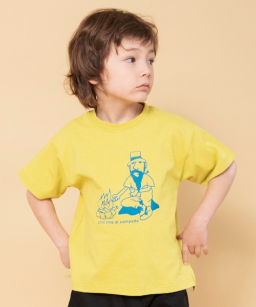 BRANSHES（ブランシェス）の「【WEB限定】カラバリアソート半袖Tシャツ（Tシャツ/カットソー・キッズ・マスタード/ブラウン/イエロー/ブルー/杢グレー/オフホワイト・130/90/100/140/150/120/110）」の6枚目の写真