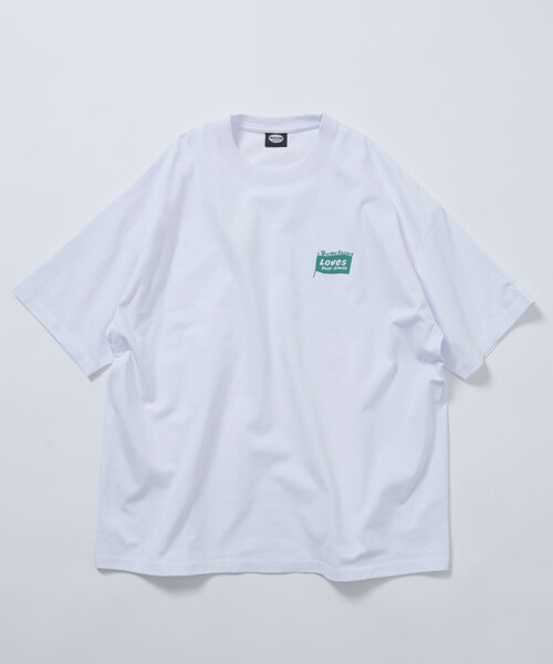 FREAK'S STORE(フリークスストア)の「限定展開 Burger Factory×FREAK'S STORE バーガーファクトリー 別注 ビッグシルエット バックプリント クルーネック Tシャツ(Tシャツ/カットソー・メンズ・ピンク/ブラウン/ホワイト/アッシュグレー/ブラック・LARGE/MEDIUM/SMALL)」の7枚目の写真