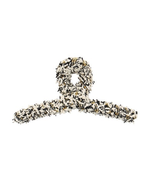 Edit Sheen（エディットシーン）の「ツイード調ヘアクリップ（ヘアゴム・レディース・ベージュ/ブラック・FREE）」の7枚目の写真