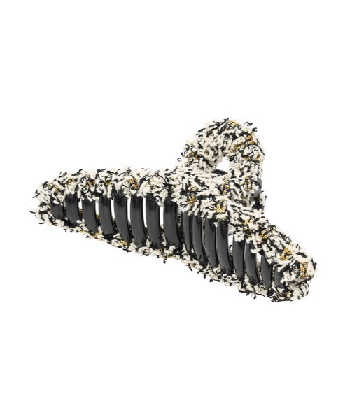 Edit Sheen（エディットシーン）の「ツイード調ヘアクリップ（ヘアゴム・レディース・ベージュ/ブラック・FREE）」の8枚目の写真