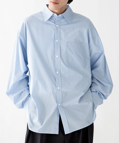 BAYFLOW(ベイフロー)の「【EF(エフ)】アソート柄シャツ(MEN)(シャツ/ブラウス・メンズ・サックスブルー/ライトピンク/ブラック・LARGE/MEDIUM)」の1枚目の写真