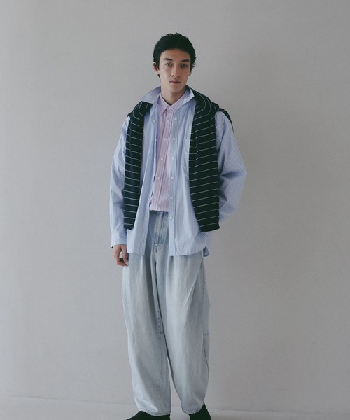 BAYFLOW(ベイフロー)の「【EF(エフ)】アソート柄シャツ(MEN)(シャツ/ブラウス・メンズ・サックスブルー/ライトピンク/ブラック・LARGE/MEDIUM)」の8枚目の写真