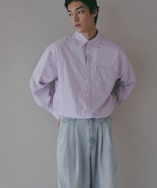 BAYFLOW(ベイフロー)の「【EF(エフ)】アソート柄シャツ(MEN)(シャツ/ブラウス・メンズ・サックスブルー/ライトピンク/ブラック・LARGE/MEDIUM)」の14枚目の写真