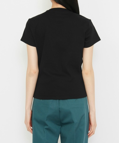 Dickies（ディッキーズ）の「Dickies/ディッキーズ ウェルスビルTシャツ 半袖/ロゴTシャツ/ワンポイントTシャツ（Tシャツ/カットソー・レディース・ホワイト/ブラック・SMALL/MEDIUM/X-SMALL）」の7枚目の写真