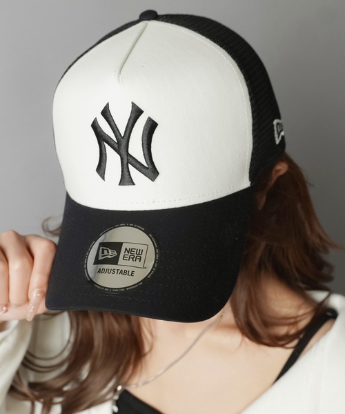 MLB(メジャーリーグベースボール)の「【NEW ERA/ニューエラ】メッシュキャップ/MLB(キャップ・レディース・ネイビー/ブラック・ONESIZE)」の2枚目の写真