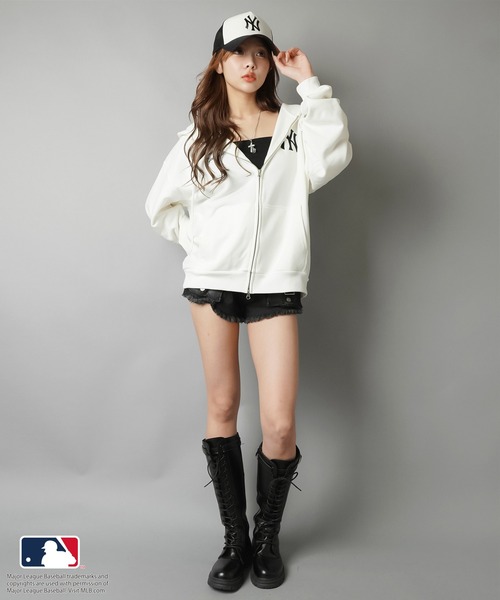 MLB(メジャーリーグベースボール)の「【NEW ERA/ニューエラ】メッシュキャップ/MLB(キャップ・レディース・ネイビー/ブラック・ONESIZE)」の22枚目の写真