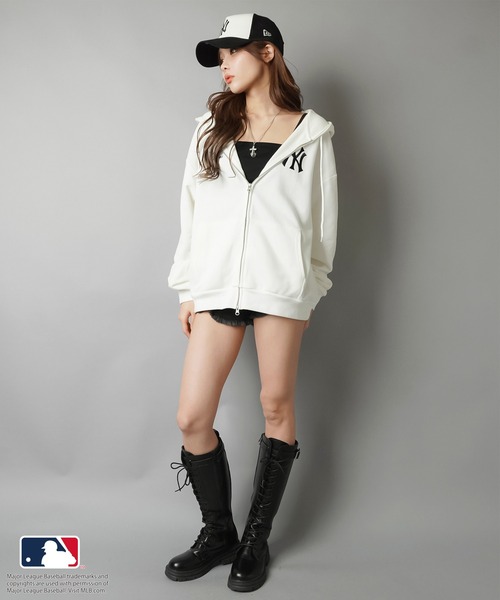 MLB(メジャーリーグベースボール)の「【NEW ERA/ニューエラ】メッシュキャップ/MLB(キャップ・レディース・ネイビー/ブラック・ONESIZE)」の21枚目の写真