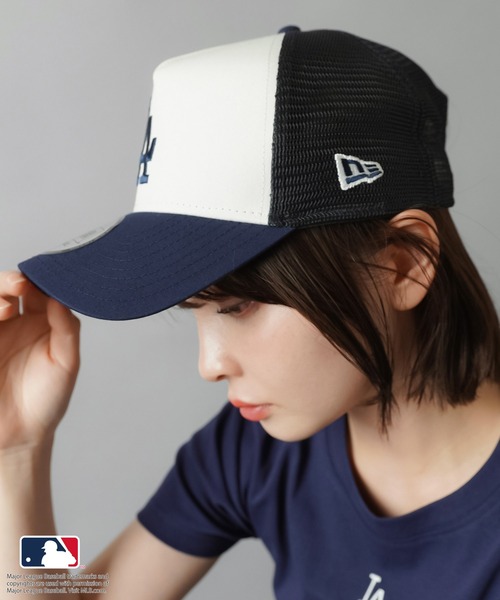 MLB(メジャーリーグベースボール)の「【NEW ERA/ニューエラ】メッシュキャップ/MLB(キャップ・レディース・ネイビー/ブラック・ONESIZE)」の9枚目の写真