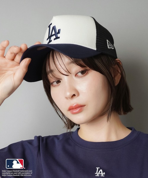 MLB(メジャーリーグベースボール)の「【NEW ERA/ニューエラ】メッシュキャップ/MLB(キャップ・レディース・ネイビー/ブラック・ONESIZE)」の8枚目の写真