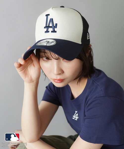 MLB(メジャーリーグベースボール)の「【NEW ERA/ニューエラ】メッシュキャップ/MLB(キャップ・レディース・ネイビー/ブラック・ONESIZE)」の7枚目の写真
