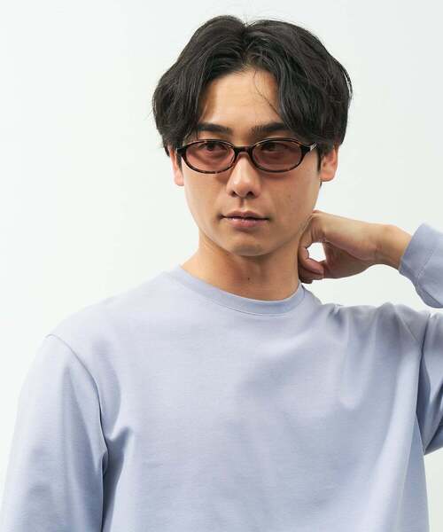 UNITED ARROWS(ユナイテッドアローズ)の「【WEB限定】Zoff|UNITED ARROWS ユナイテッドアローズ オーバル型 サングラスカラーレンズ 太縁フレーム おしゃれ 紫外線対策 UVカット 男女兼用 メンズ レディース 男性用 女性用 ユニセックス(サングラス・レディース・ブラック系その他/ブラック/ブラウン系その他2・FREE)」の8枚目の写真