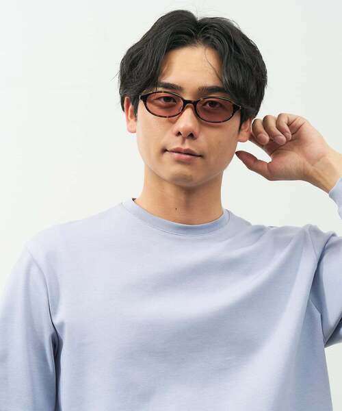 UNITED ARROWS(ユナイテッドアローズ)の「【WEB限定】Zoff|UNITED ARROWS ユナイテッドアローズ オーバル型 サングラスカラーレンズ 太縁フレーム おしゃれ 紫外線対策 UVカット 男女兼用 メンズ レディース 男性用 女性用 ユニセックス(サングラス・レディース・ブラック系その他/ブラック/ブラウン系その他2・FREE)」の7枚目の写真