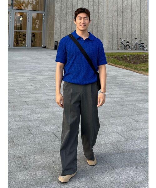 DRAW FIT（ドローフィット）の「ツーピンタックバンディングワイドスラックス [グレー]（スラックス・メンズ・その他・SMALL/MEDIUM/LARGE/X-LARGE/XX-LARGE）」の20枚目の写真