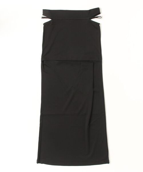ROYAL FLASH（ロイヤルフラッシュ）の「MITSUKI/ミツキ/Mini Cut Drape Skirt（スカート・レディース・カーキ/ブラック・M/S）」の2枚目の写真