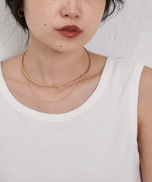 CIAOPANIC TYPY(チャオパニックティピー)の「: lil2連ねじりチョーカー(ネックレス・レディース・シルバー/ゴールド・ONE SIZE)」の7枚目の写真