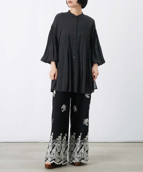 LUCA/LADY LUCK LUCA（ルカ/レディラックルカ）の「LC/LLL 刺繍コットンパンツ（その他パンツ・レディース・アイボリー/ブラック・FREE）」の7枚目の写真