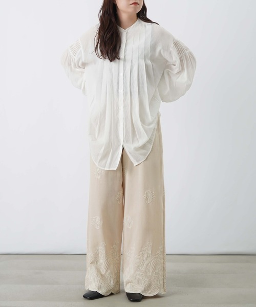 LUCA/LADY LUCK LUCA（ルカ/レディラックルカ）の「LC/LLL 刺繍コットンパンツ（その他パンツ・レディース・アイボリー/ブラック・FREE）」の12枚目の写真